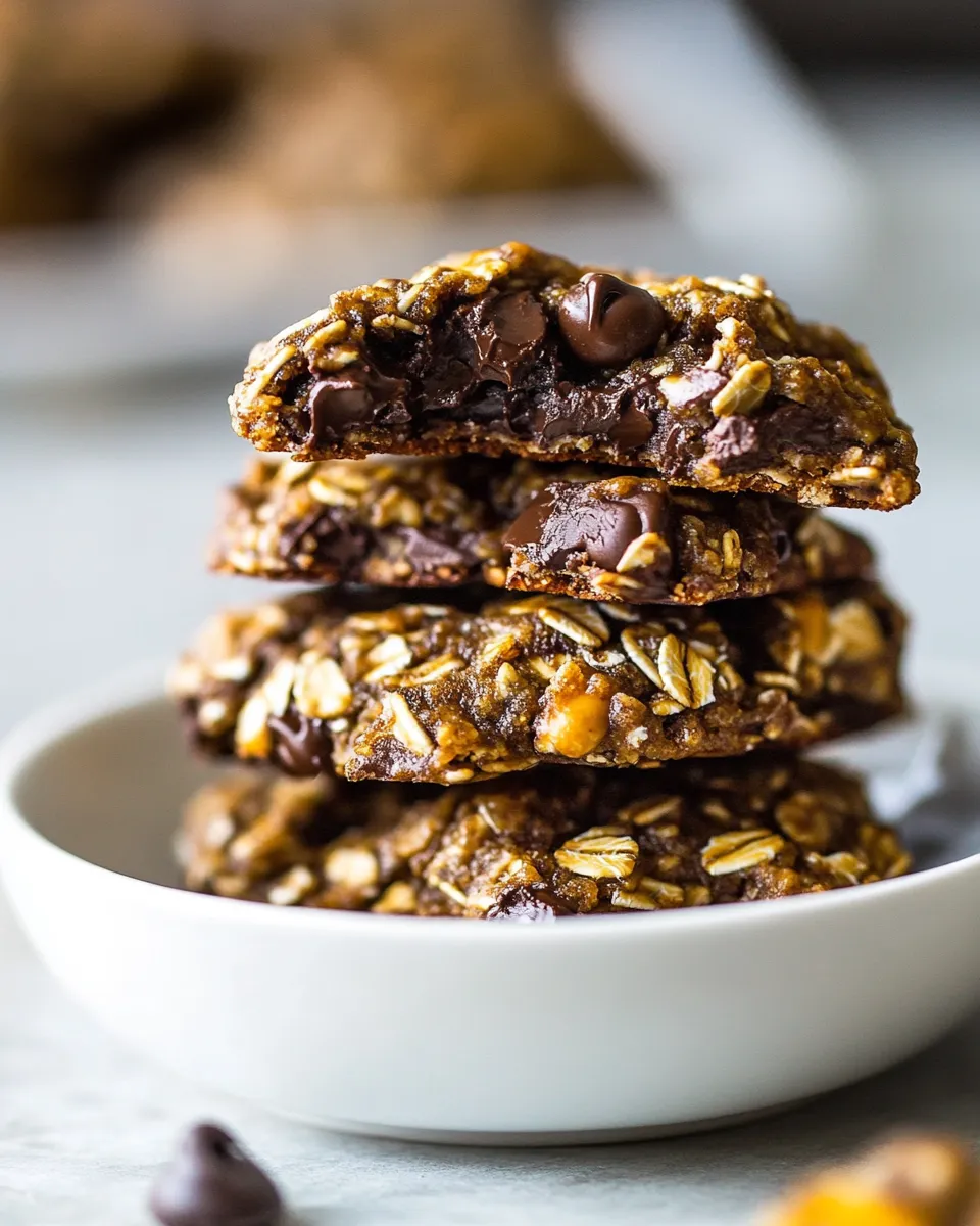 Easy No-Bake Chocolate Chip Oatmeal Cookies photo
