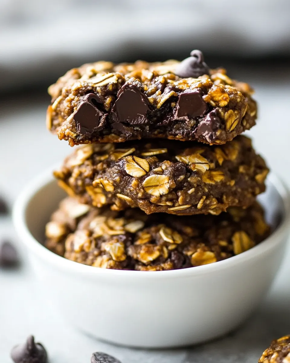 Quick No-Bake Chocolate Chip Oatmeal Cookies recipe photo