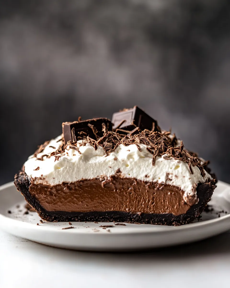 Easy No-Bake Chocolate Pudding Pie recipe photo