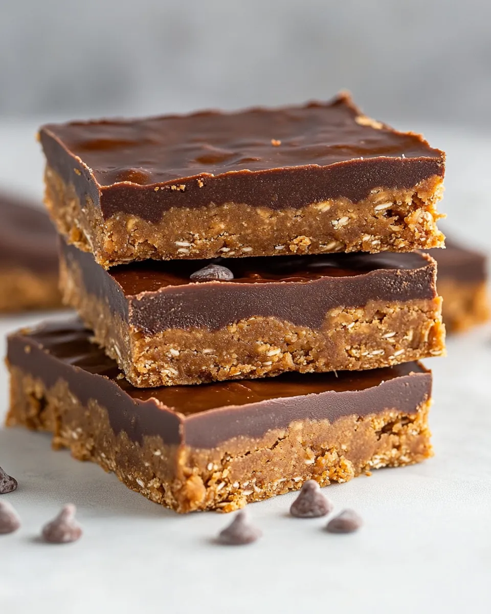 Healthy No-Bake Cookie Dough Protein Bars image