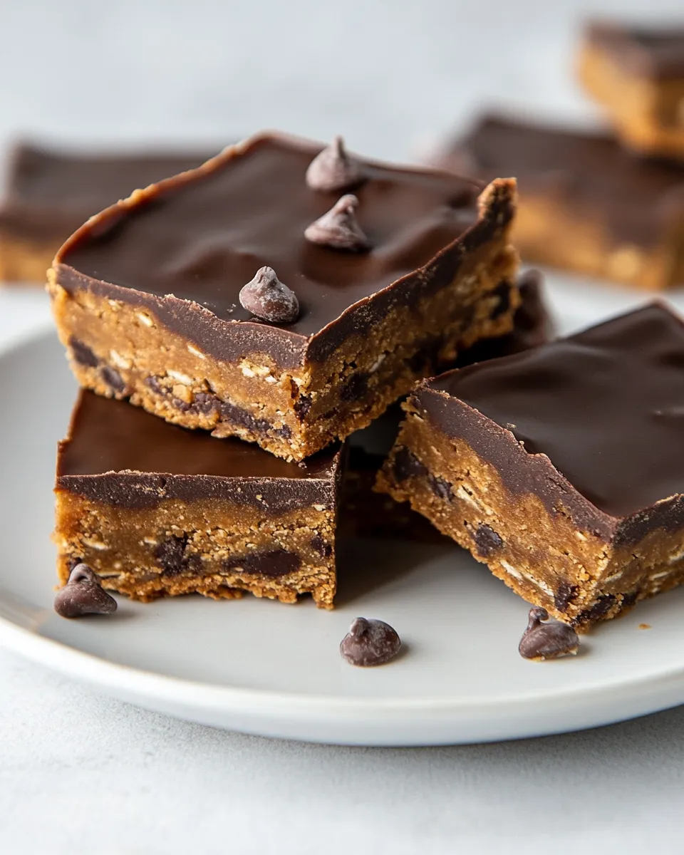 Delicious No-Bake Cookie Dough Protein Bars recipe photo