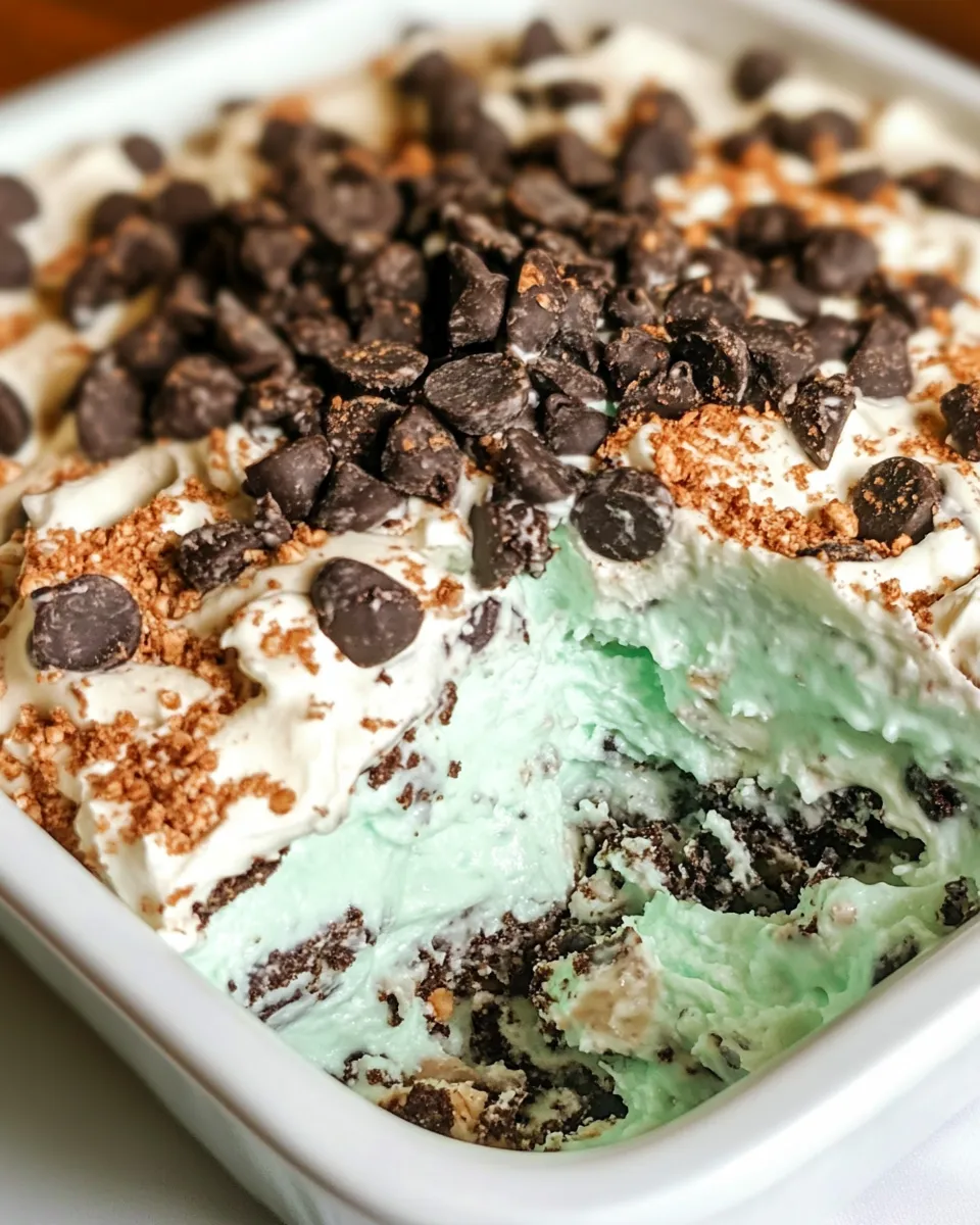 Easy No-Bake Mint Chip Lush photo