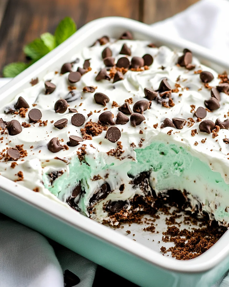 Tasty No-Bake Mint Chip Lush shot