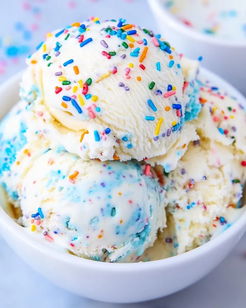 Best No-Churn Birthday Cake Ice Cream recipe photo