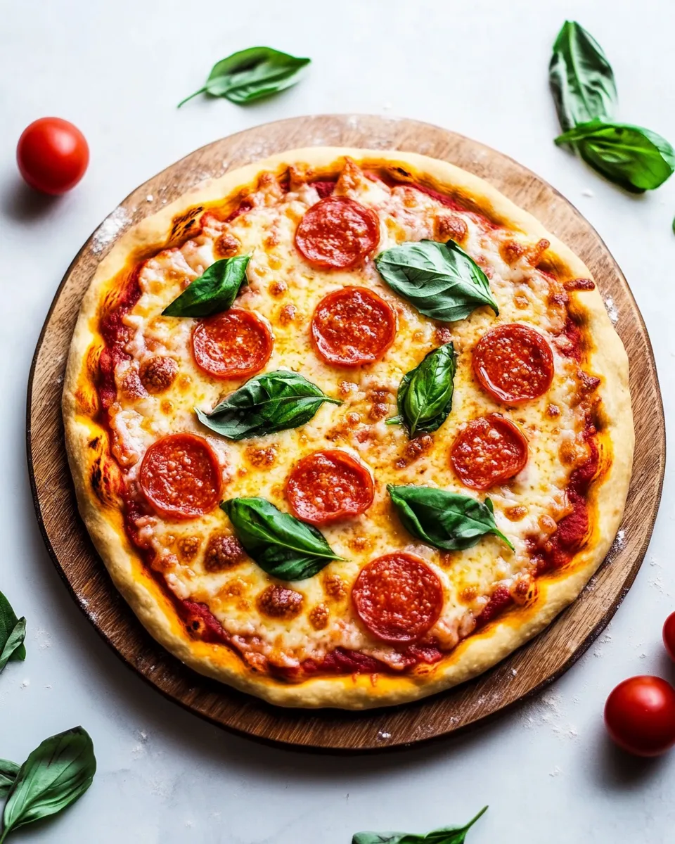 Homemade No-Yeast Pizza Dough shot