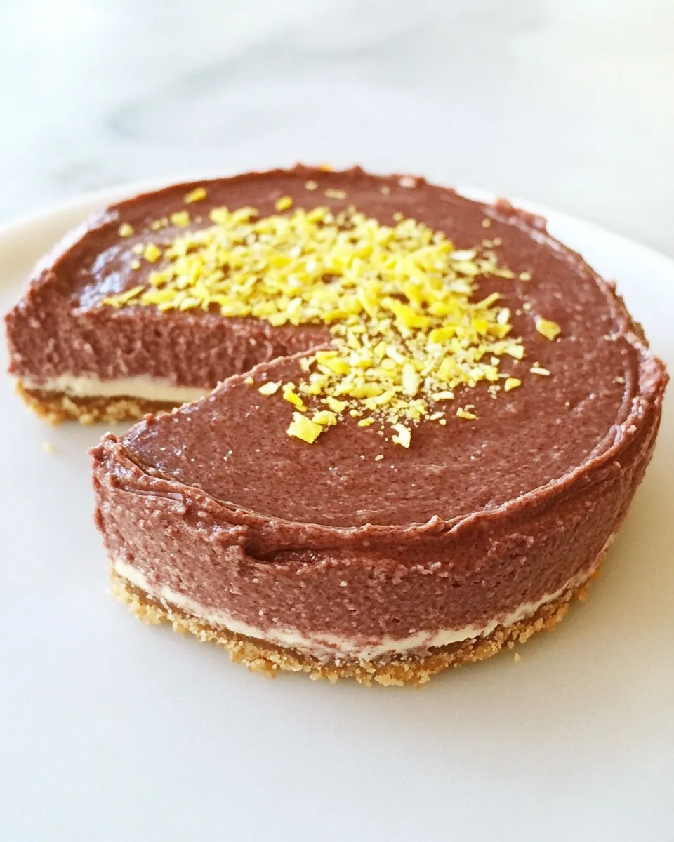 Delicious No-bake Nutella Cheesecake image