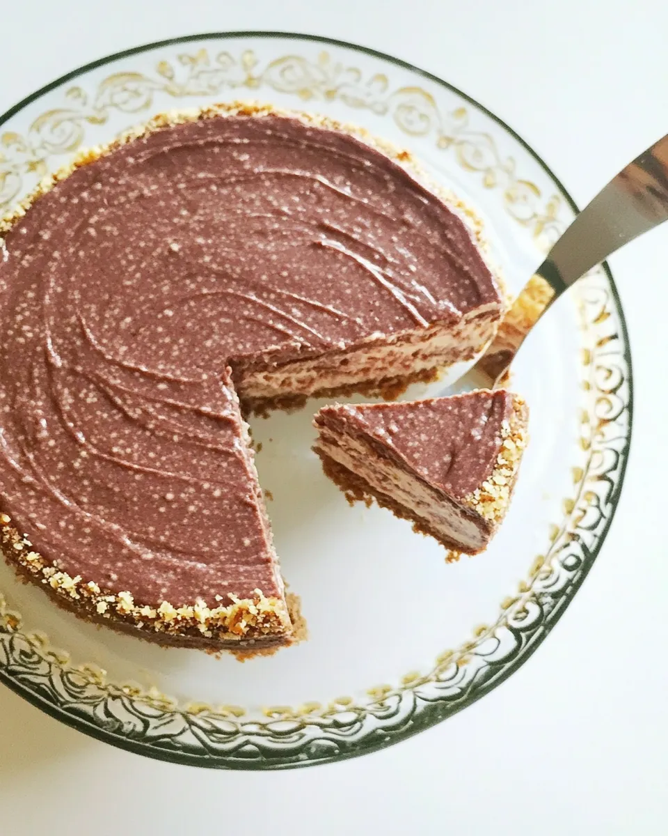 Homemade No-bake Nutella Cheesecake recipe photo