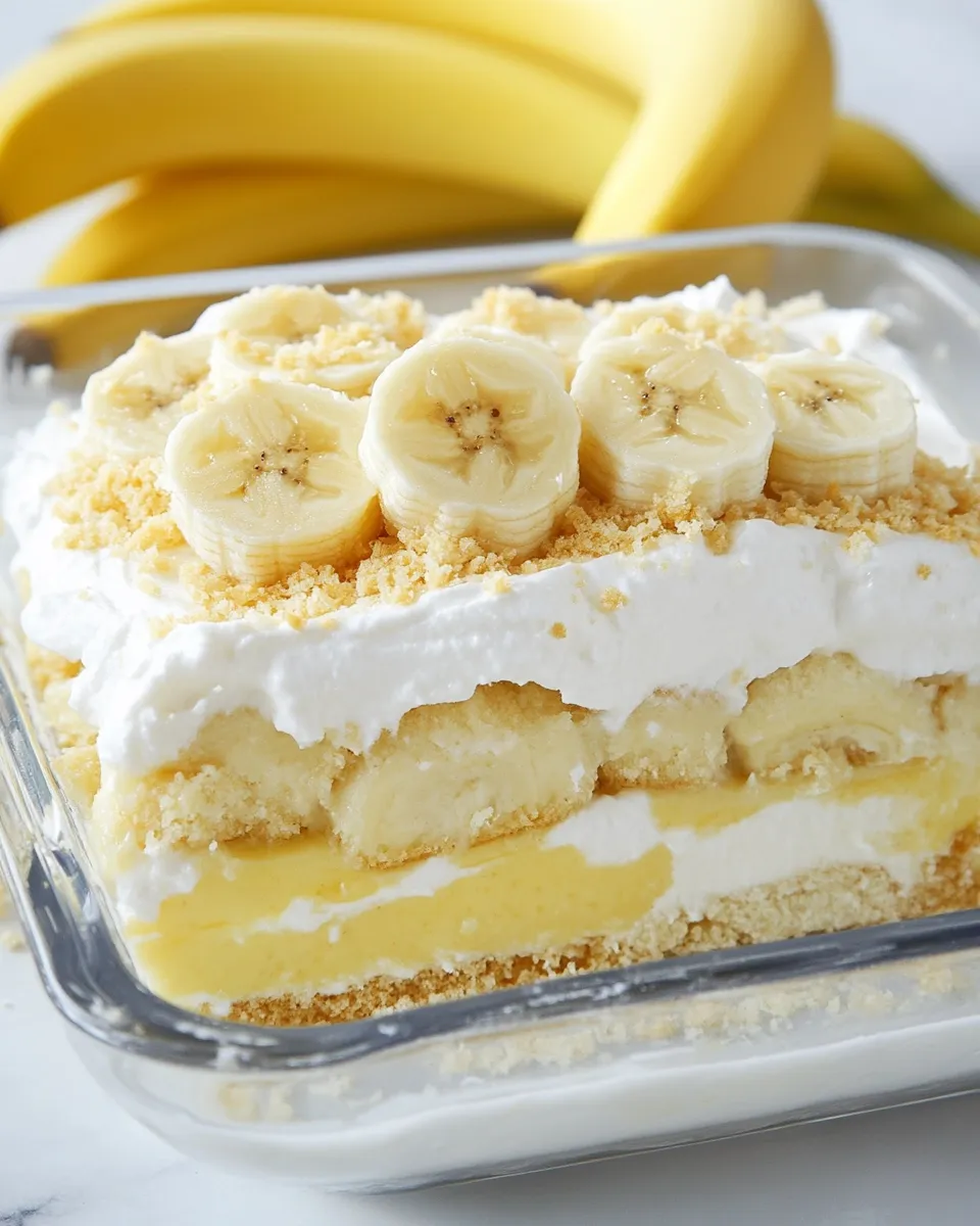 Delicious No Bake Banana Pudding Dream Dessert image