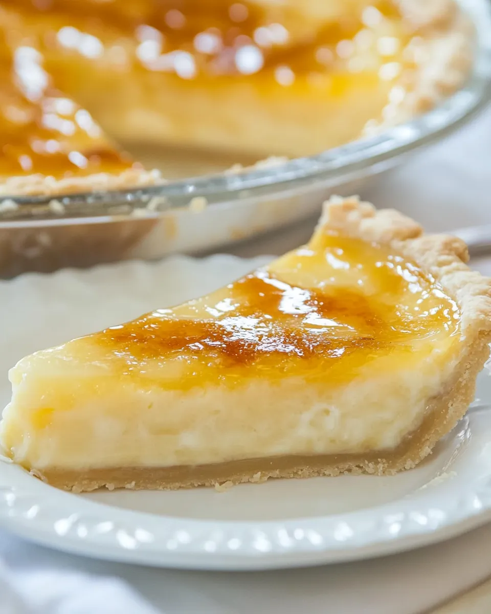 Delicious No Bake Creme Brulee Pie image