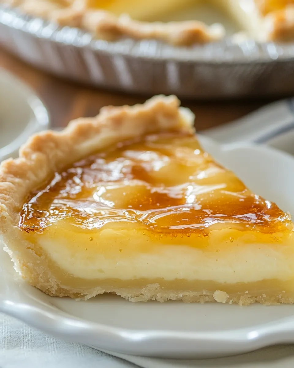 Classic No Bake Creme Brulee Pie recipe photo