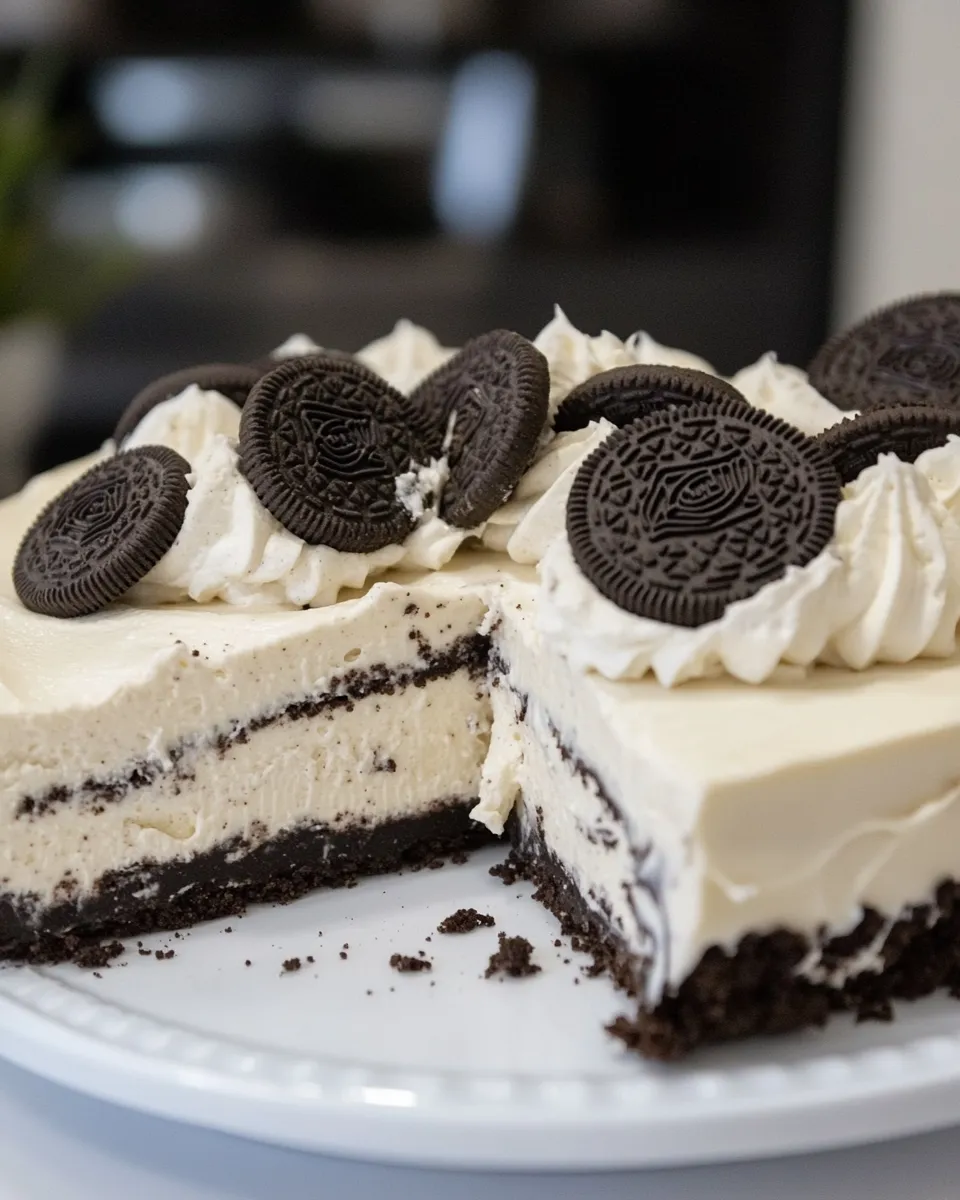 Delicious No Bake Oreo Cheesecake recipe image