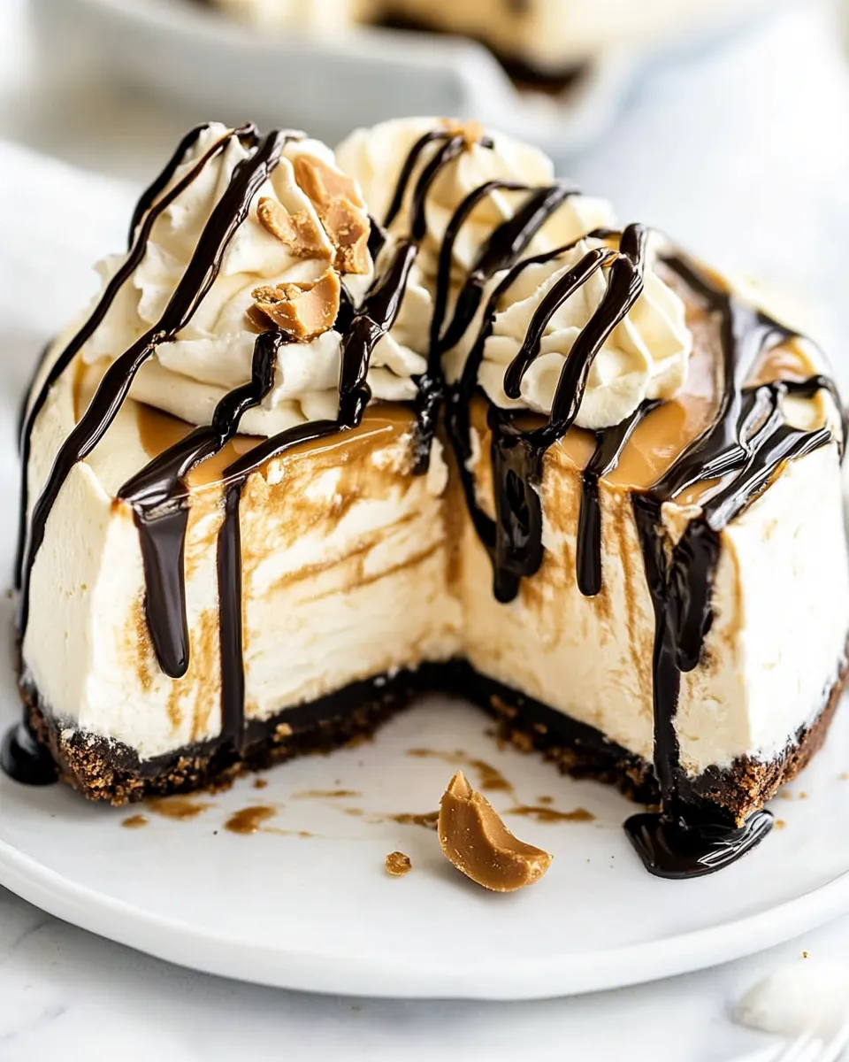 Classic No Bake Peanut Butter Cheesecake recipe photo