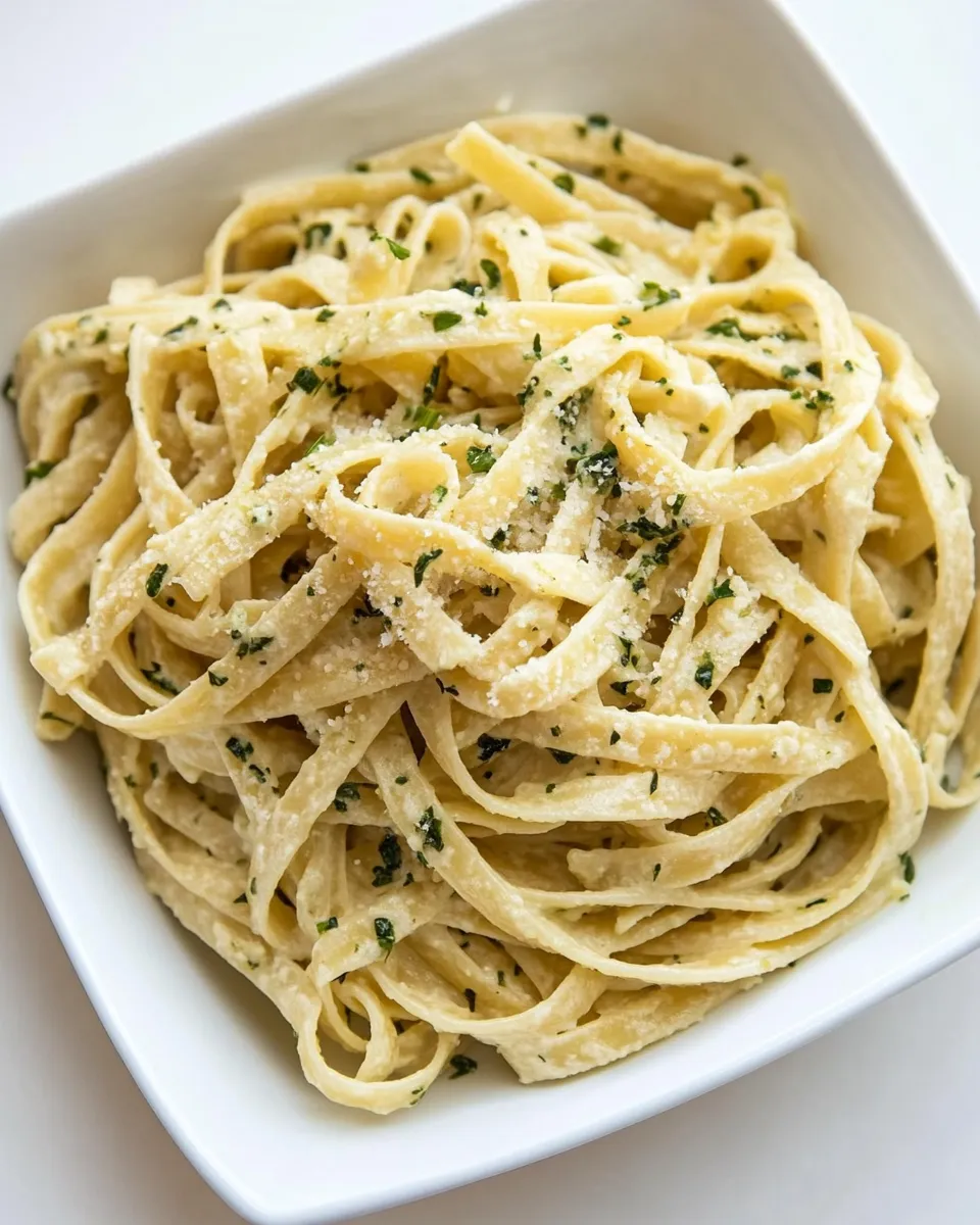 Homemade No Cream Italian Herb Pasta dish photo