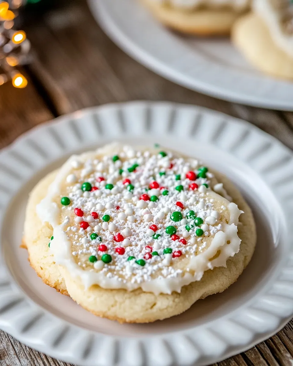 Easy No Roll Sugar Cookie Recipe shot