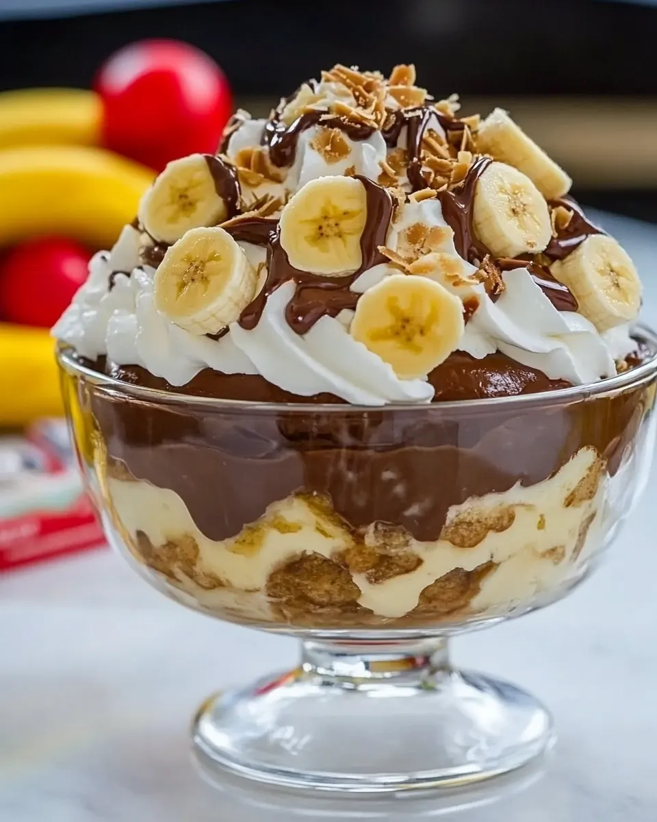 Delicious Nutella Banana Pudding image