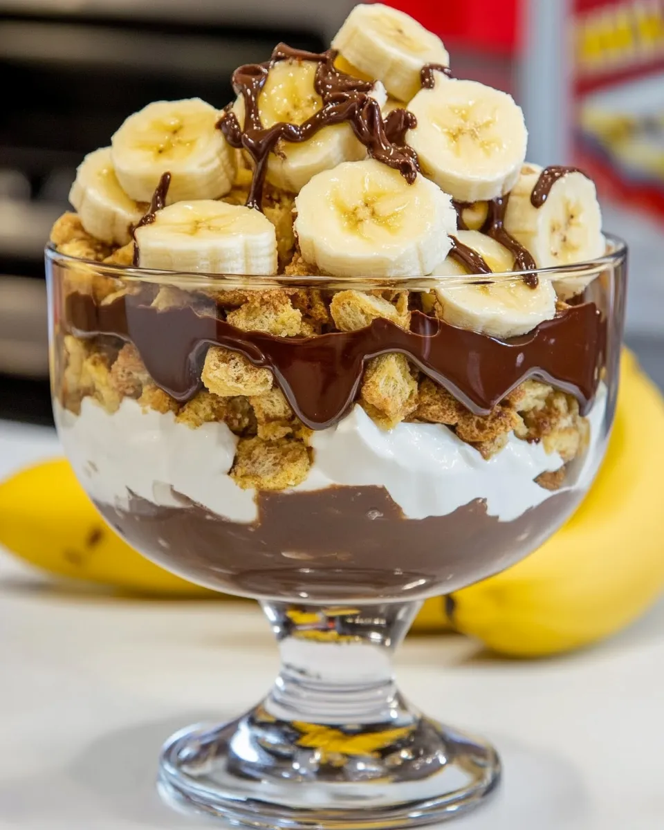 Homemade Nutella Banana Pudding recipe photo