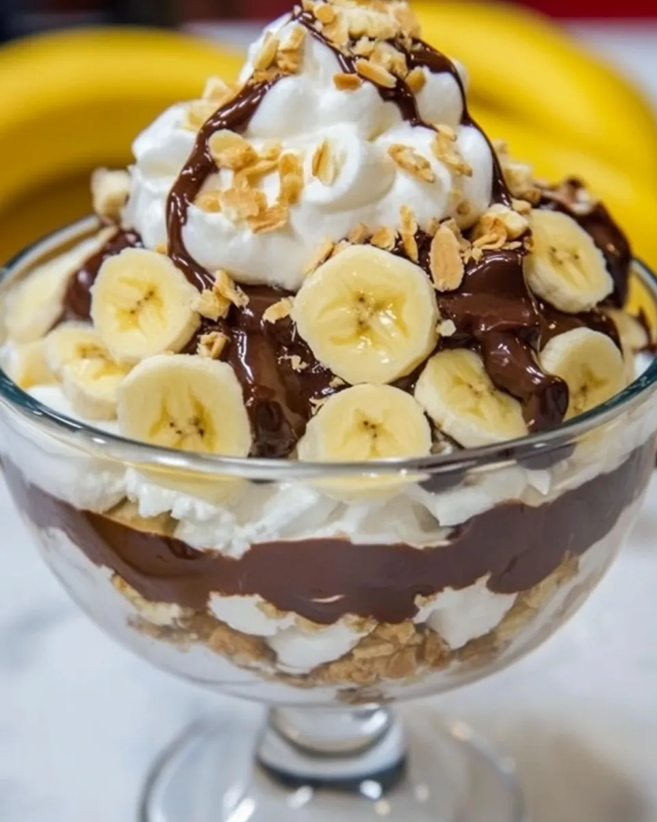 Classic Nutella Banana Pudding shot