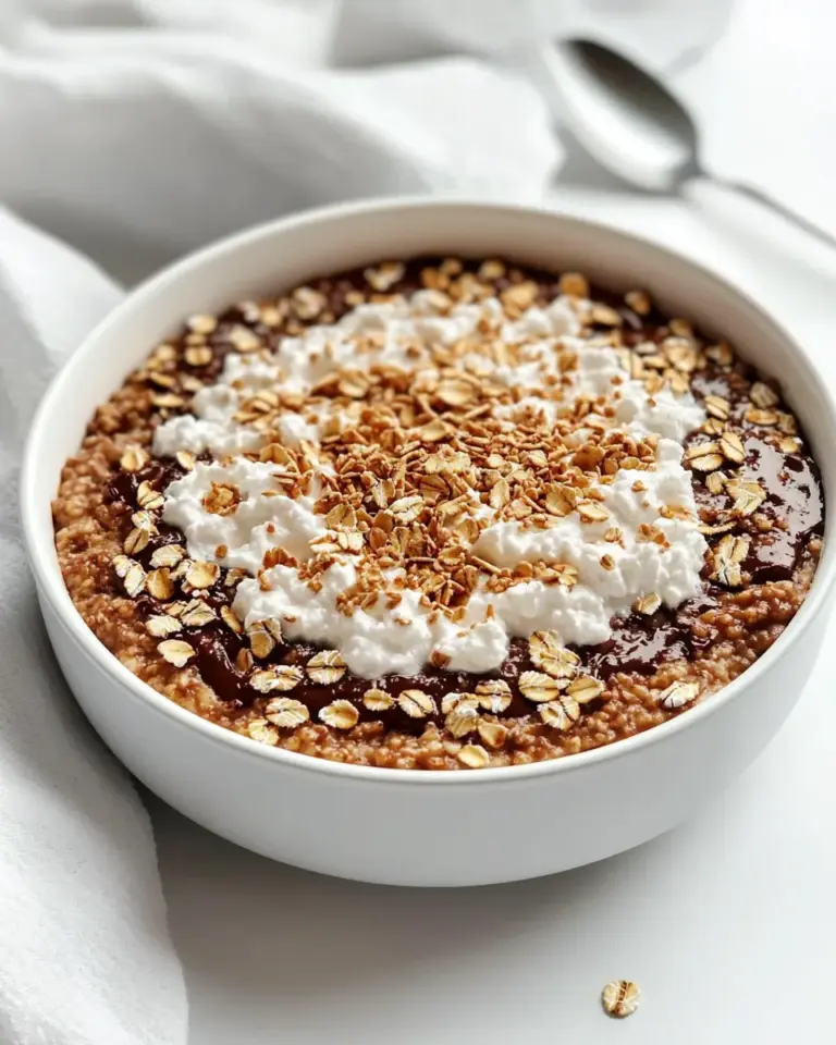 Easy Nutella Brownie Oatmeal photo