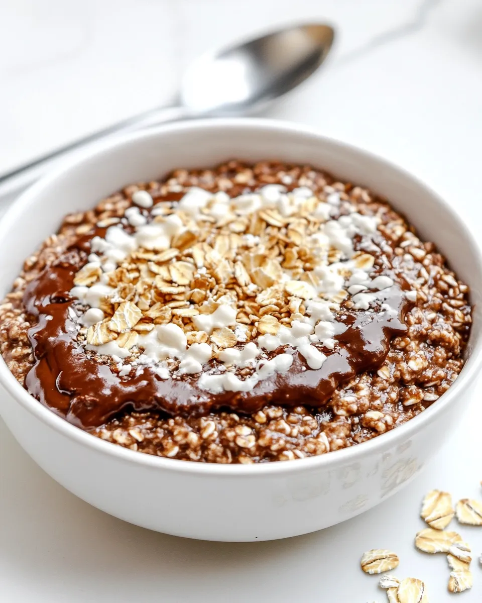 Best Nutella Brownie Oatmeal shot