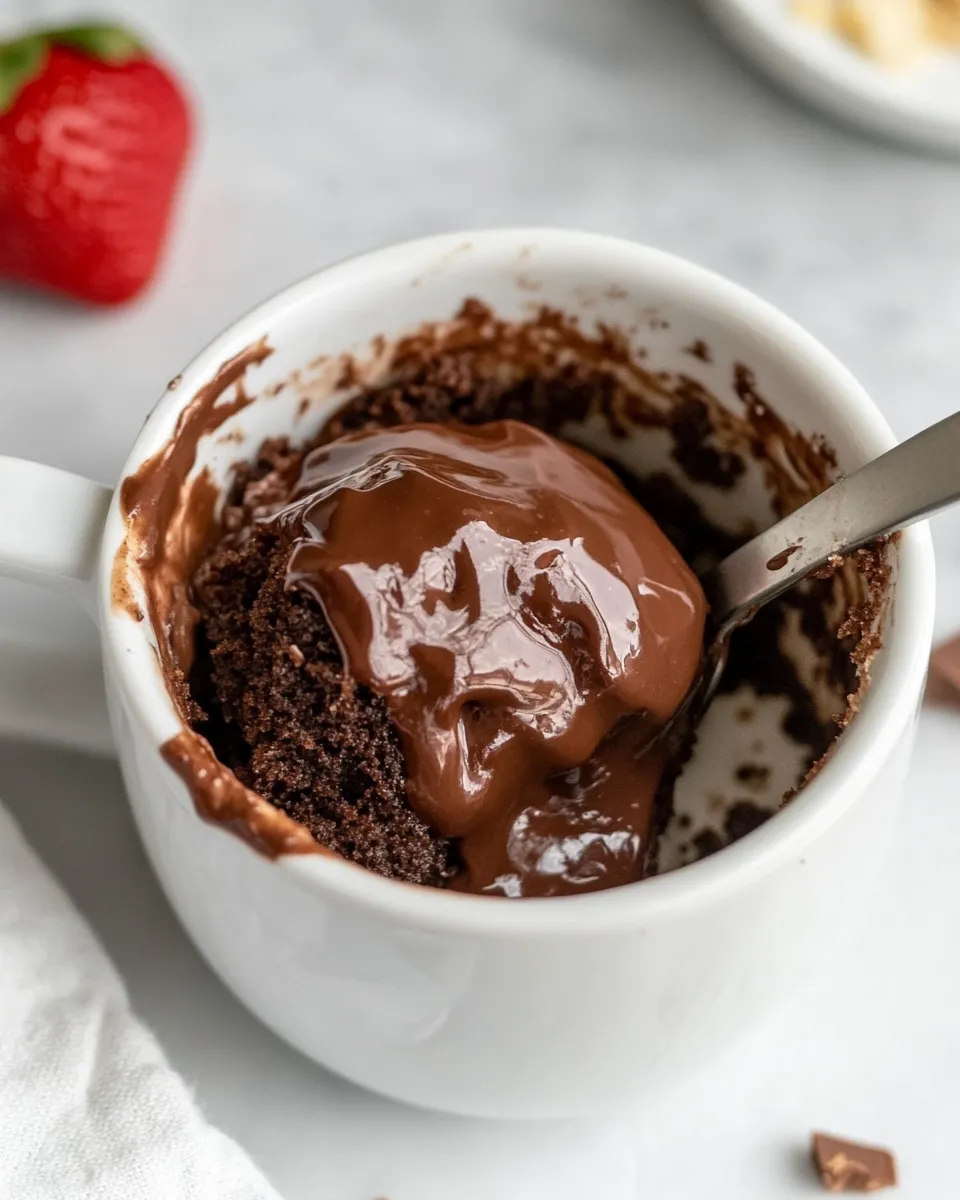 Easy Nutella Mug Cake Recipe photo