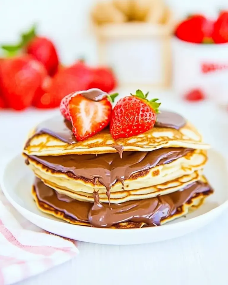 Homemade Nutella Pancake Sandwiches Recipe photo