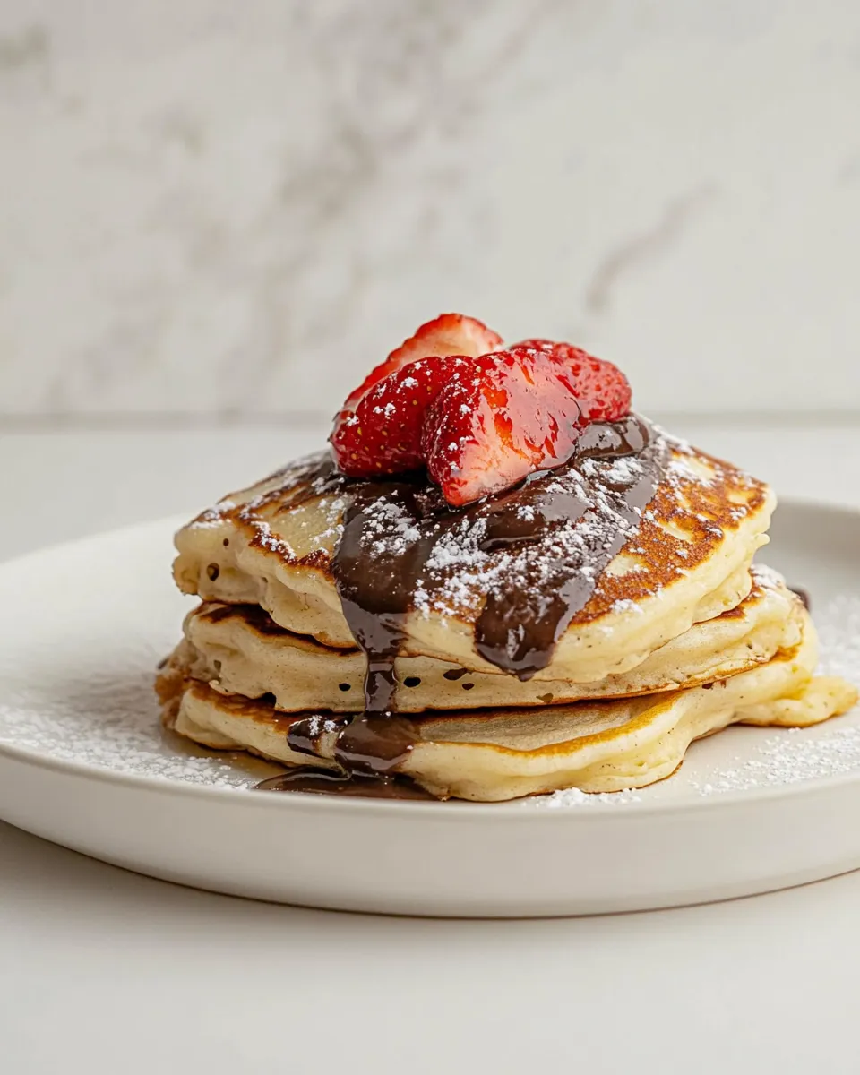 Delicious Nutella Pancakes shot