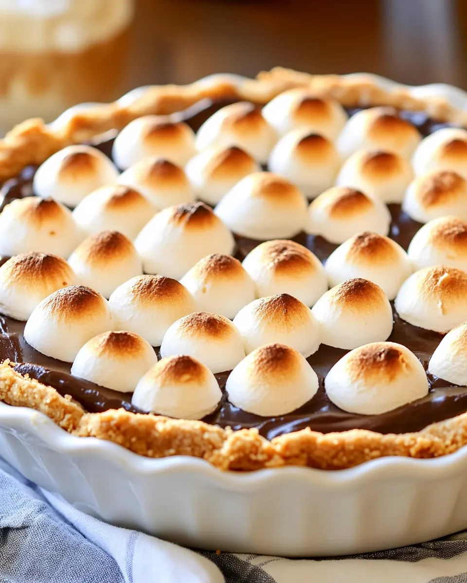 Homemade Nutella Smores Pie (Almost No Bake) photo
