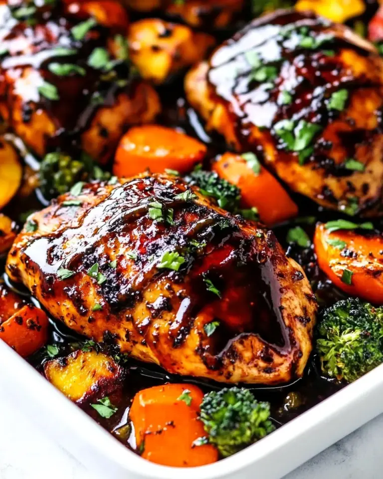 Easy ONE PAN Balsamic Chicken and Veggies photo