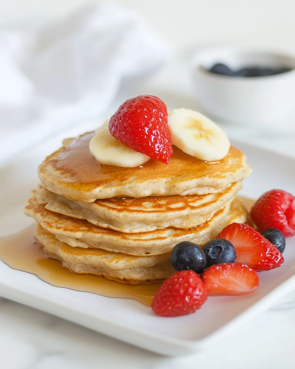 Homemade Oatmeal Protein Pancakes photo
