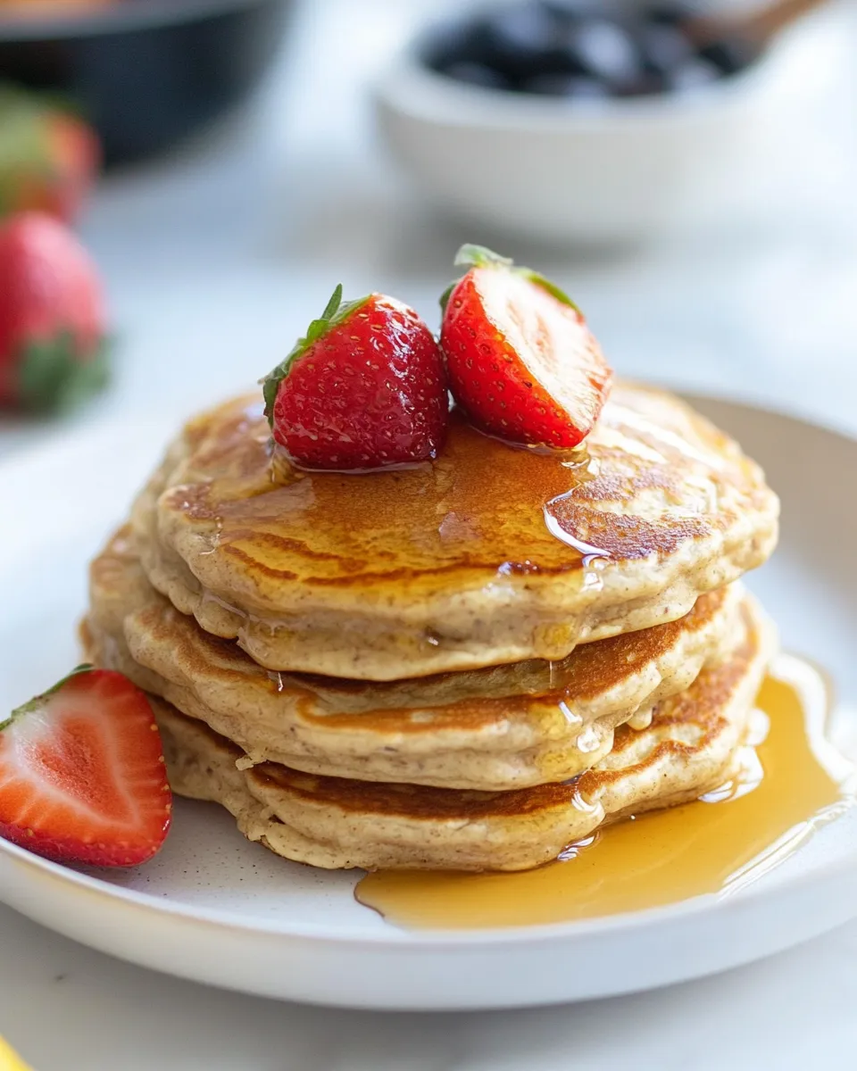 Classic Oatmeal Protein Pancakes image