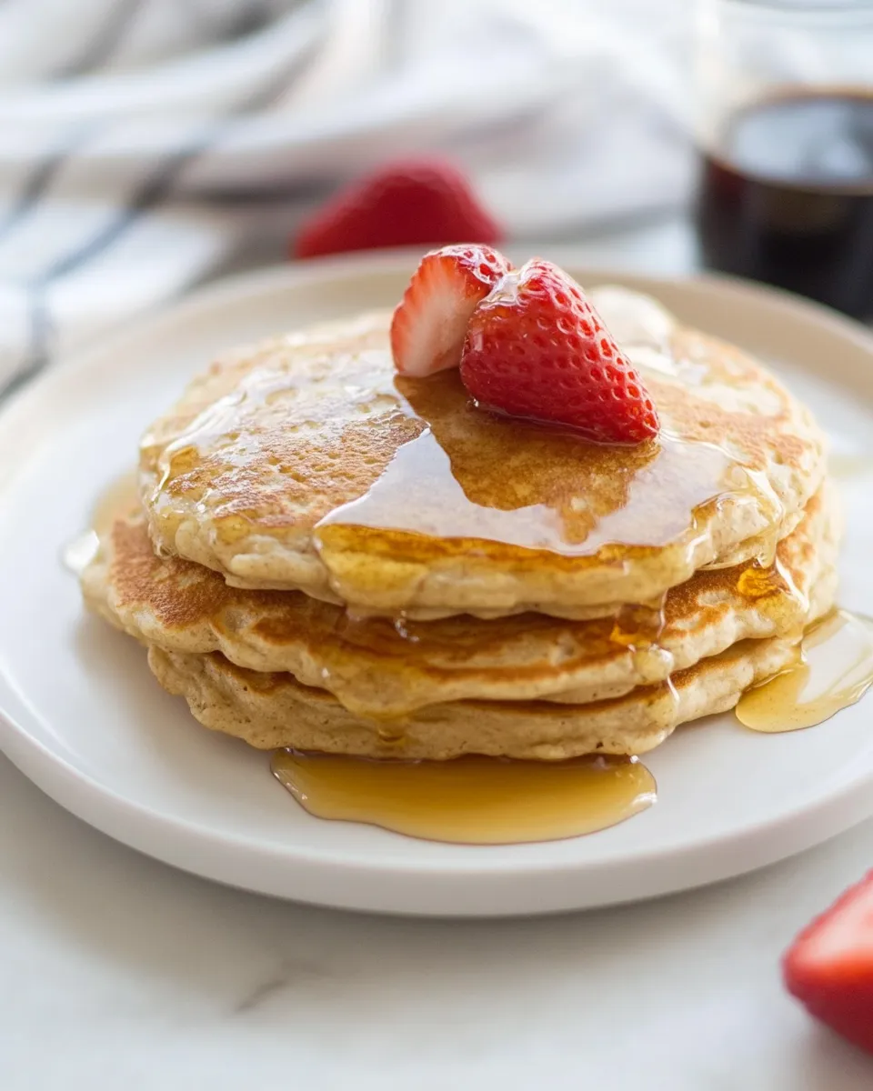 Delicious Oatmeal Protein Pancakes shot