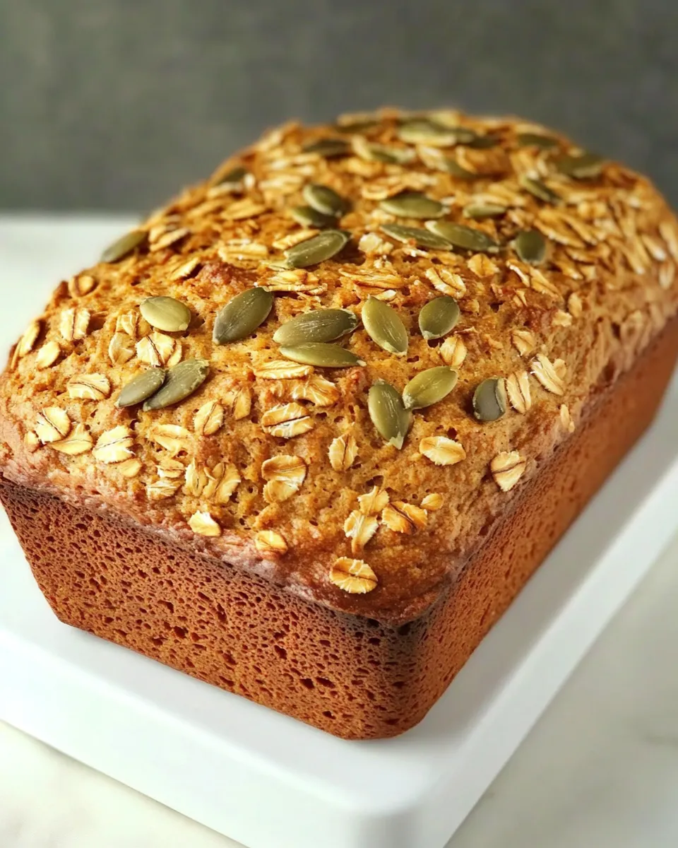 Easy Oatmeal Pumpkin Seed Bread recipe photo