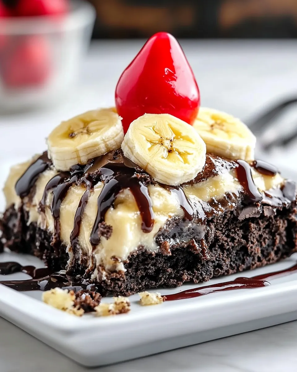 Delicious Olive Garden Brownie Banana Funtastico recipe photo