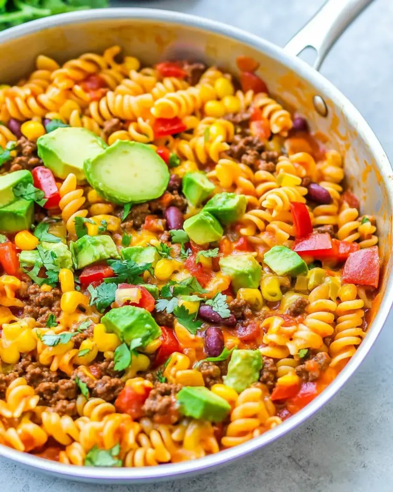 Easy One-Skillet Beef Taco Pasta photo
