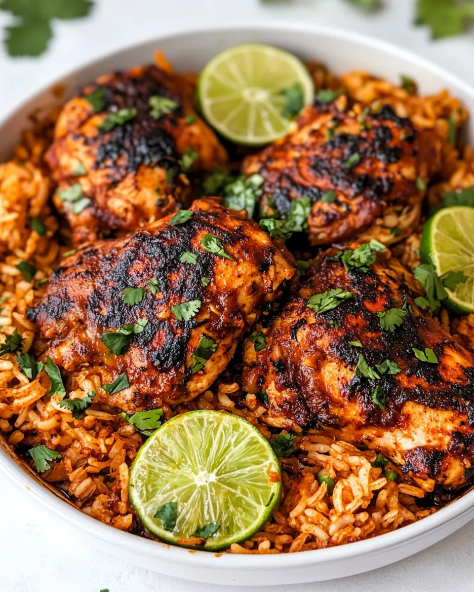 Easy One Pan Chili Lime Chicken and Rice photo