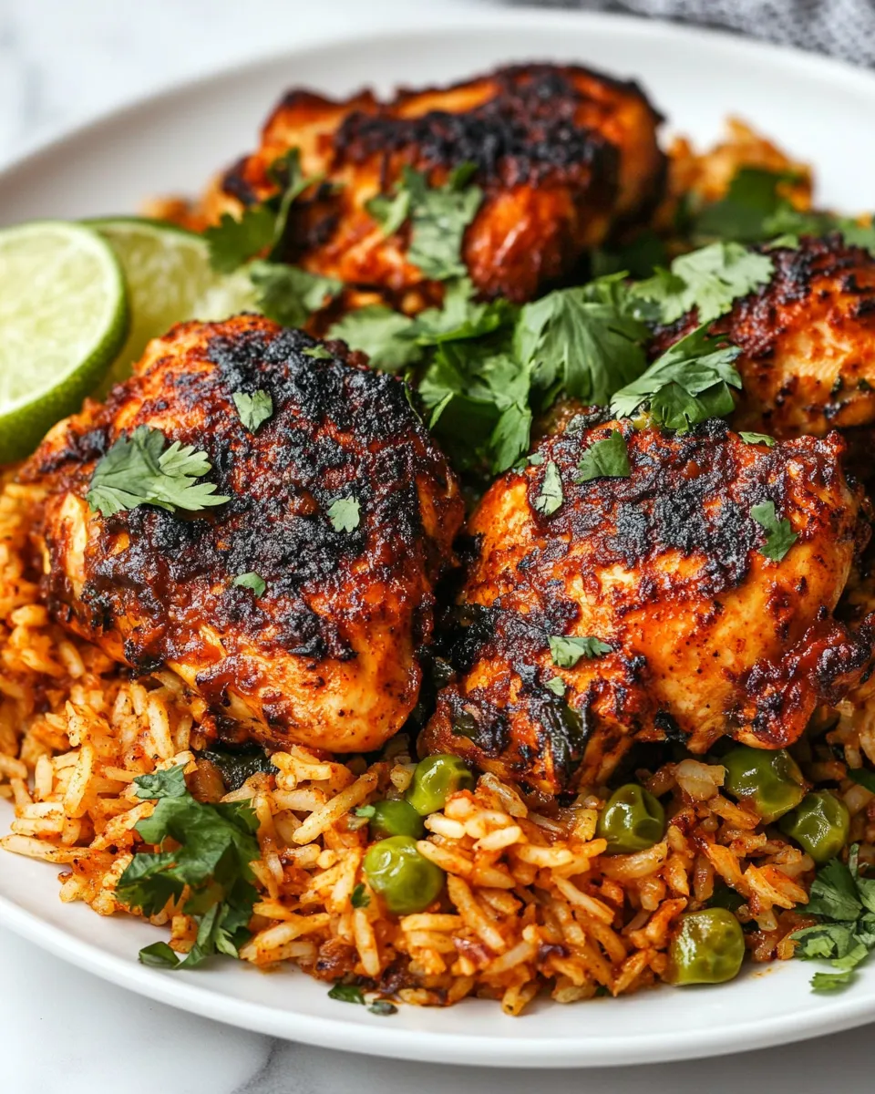 Delicious One Pan Chili Lime Chicken and Rice image
