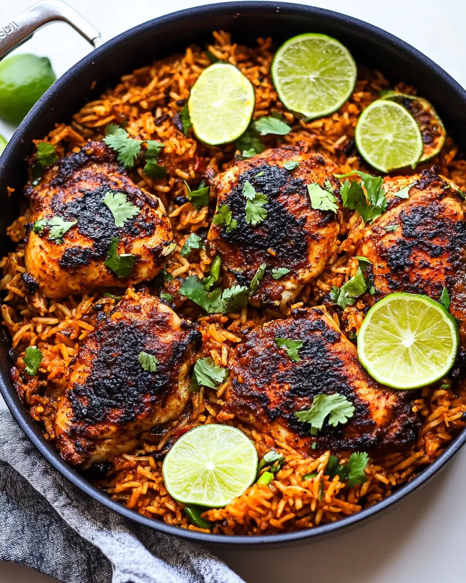 Quick One Pan Chili Lime Chicken and Rice recipe photo