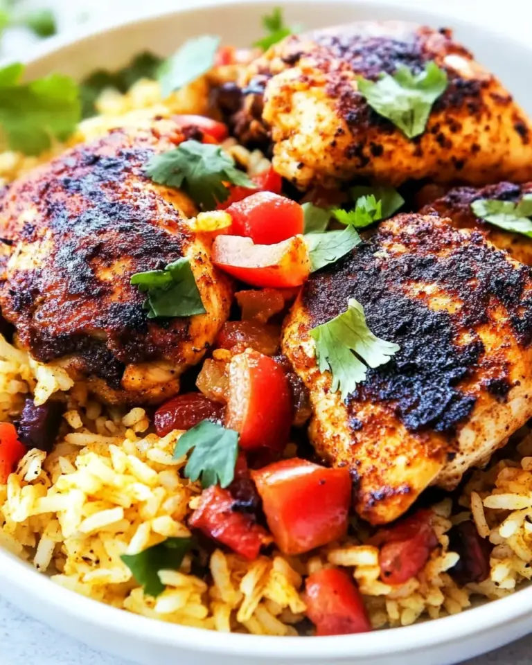 Easy One Pan Southwest Blackened Cajun Chicken with Rice photo
