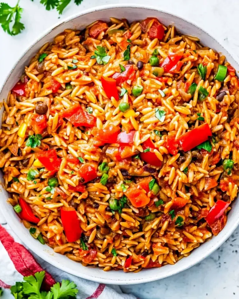 Easy One Pot Cheesy Taco Orzo photo