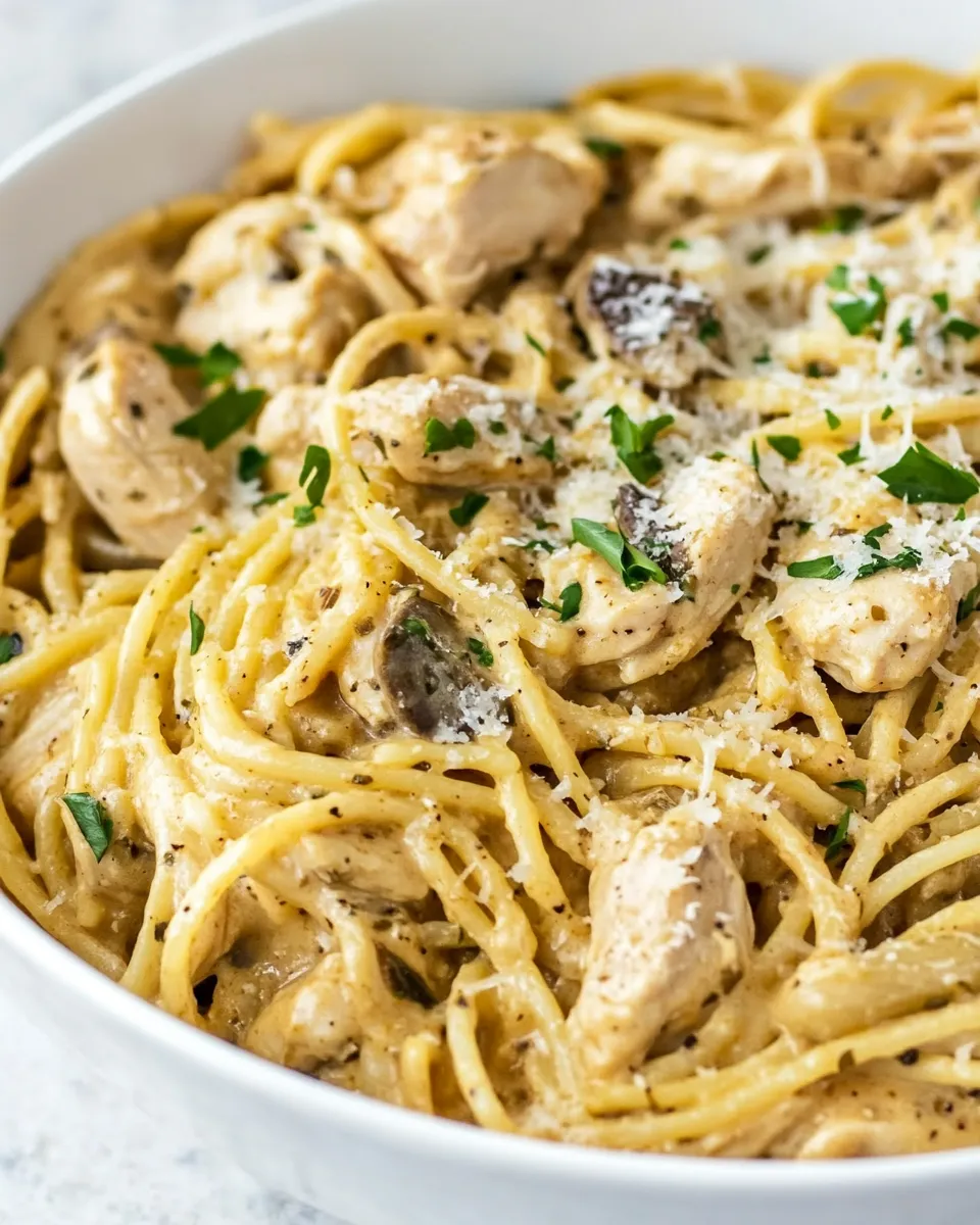 Easy One Pot Chicken Tetrazzini photo