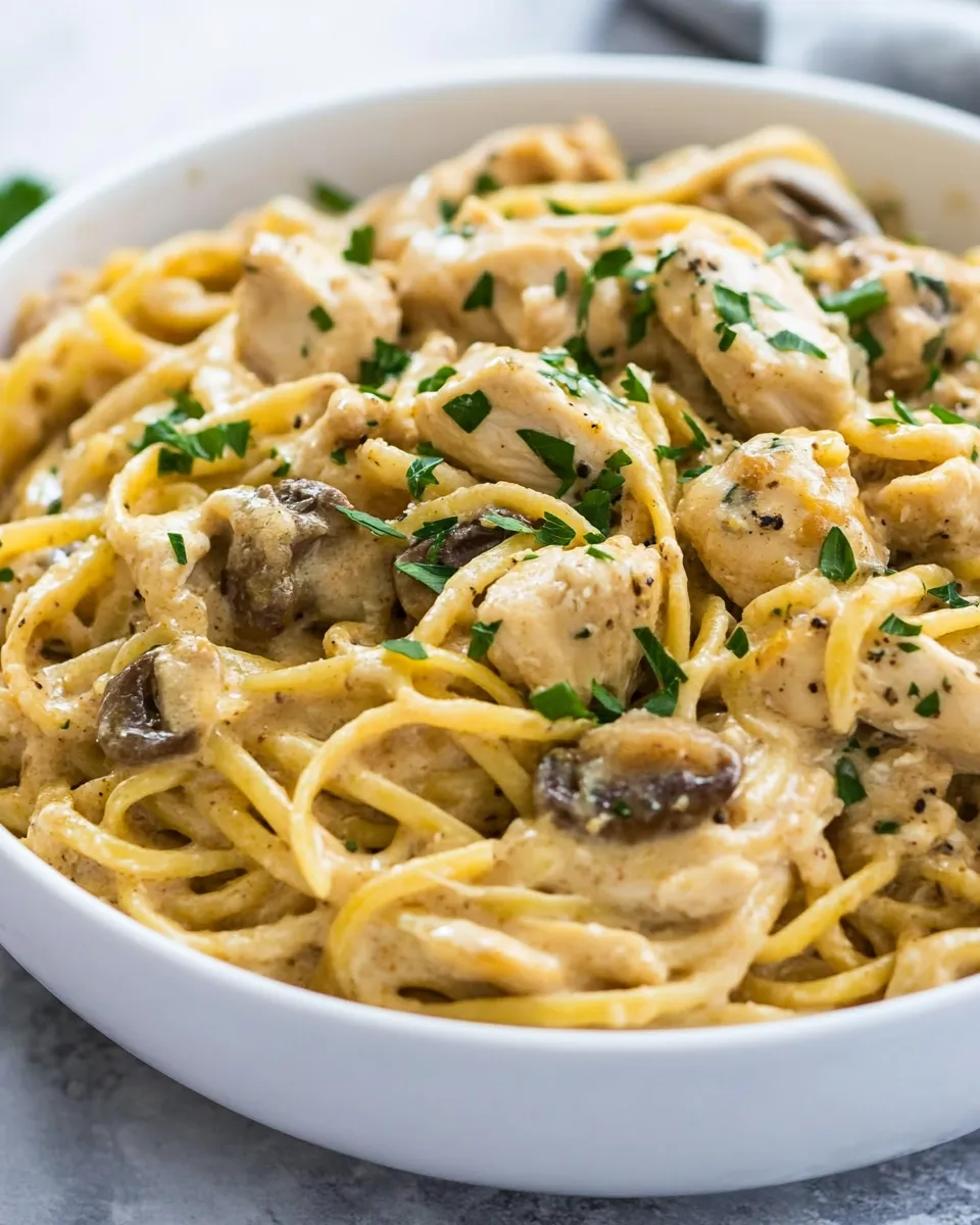 Delicious One Pot Chicken Tetrazzini image