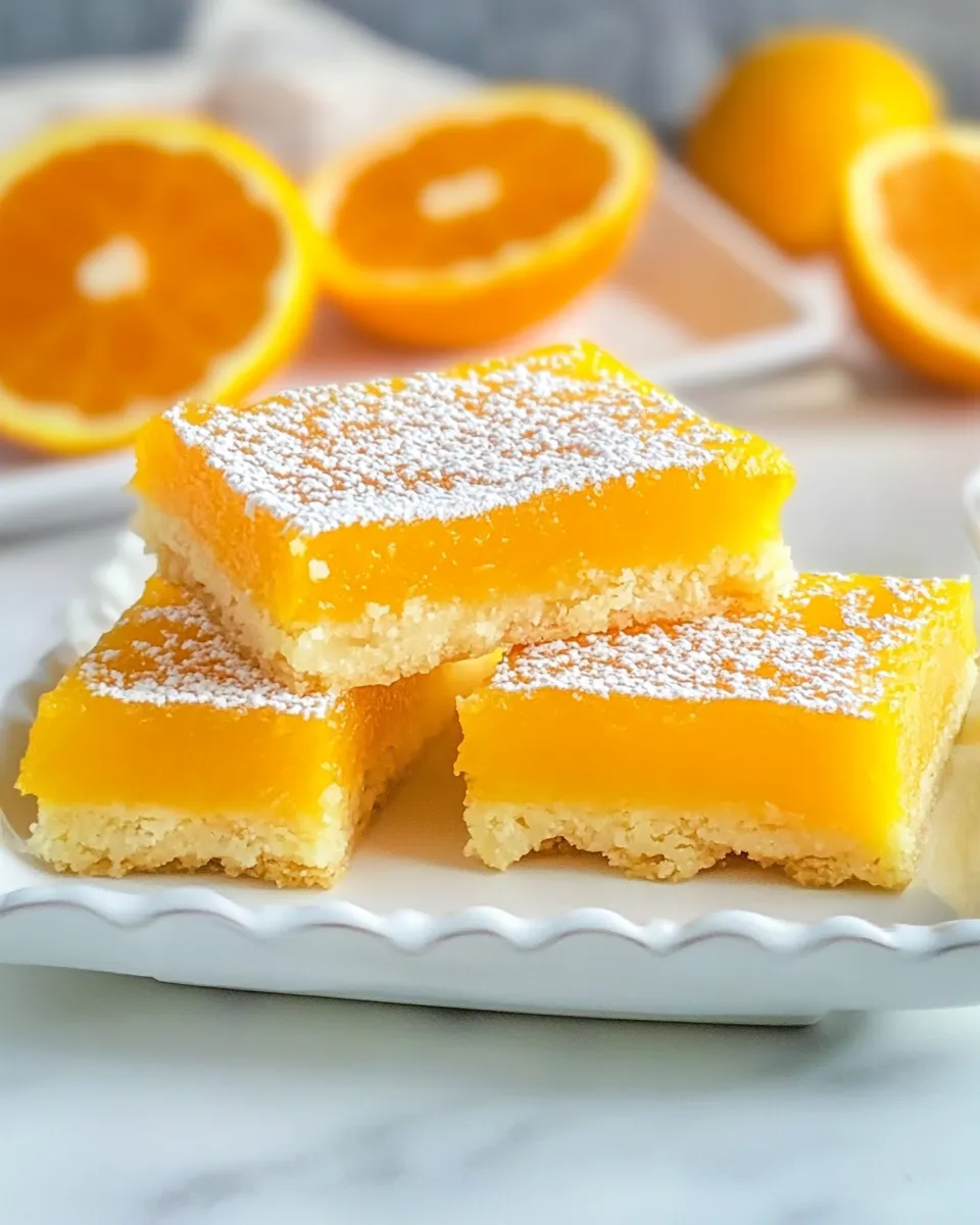Easy Orange Bars recipe photo