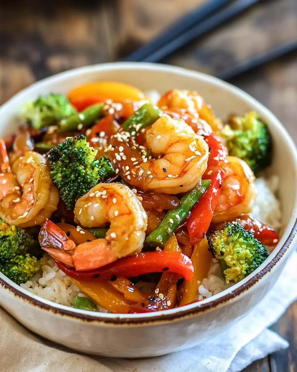 Quick Orange Ginger Shrimp Stir Fry recipe photo