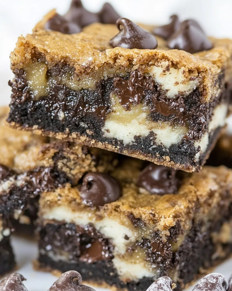 Delicious Oreo Stuffed Chocolate Chip Cookie Gooey Bars image