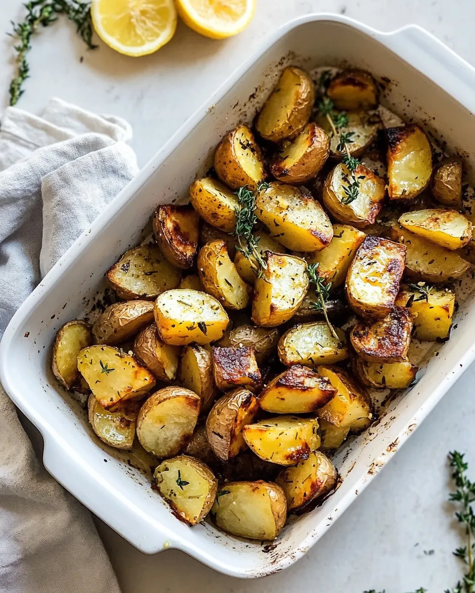 Easy Oven-Roasted Lemon Greek Potatoes photo