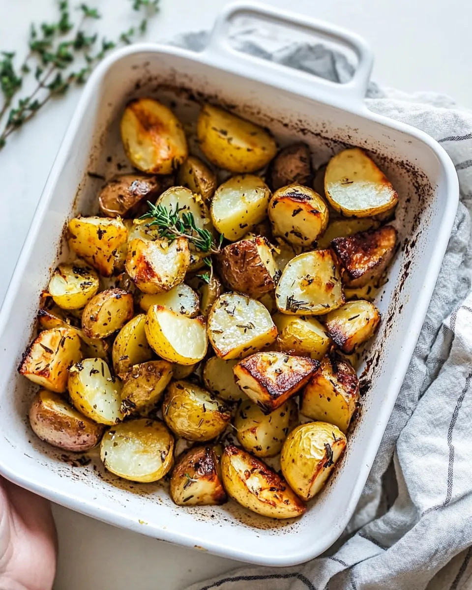 Classic Oven-Roasted Lemon Greek Potatoes recipe photo