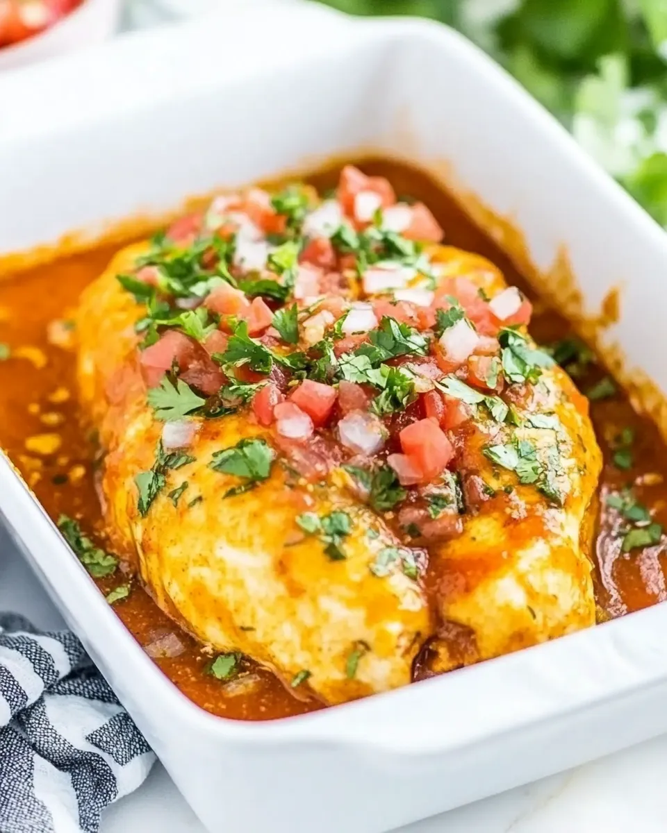 Delicious Oven Baked Salsa Chicken image