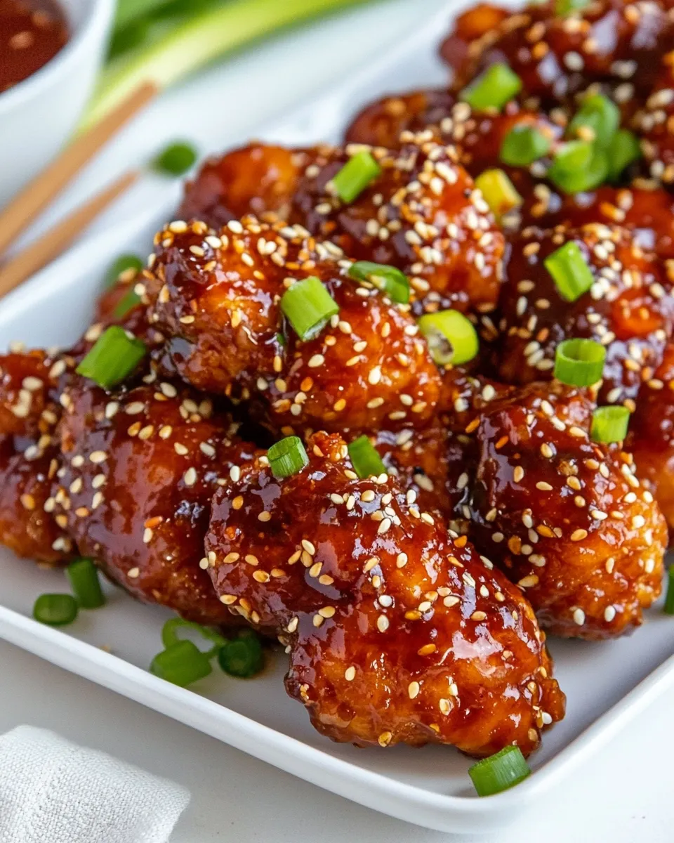 Delicious Oven Baked Sesame Chicken shot