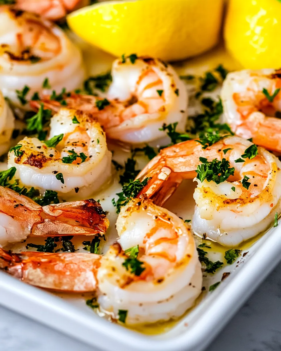 Savory Oven Baked Shrimp shot
