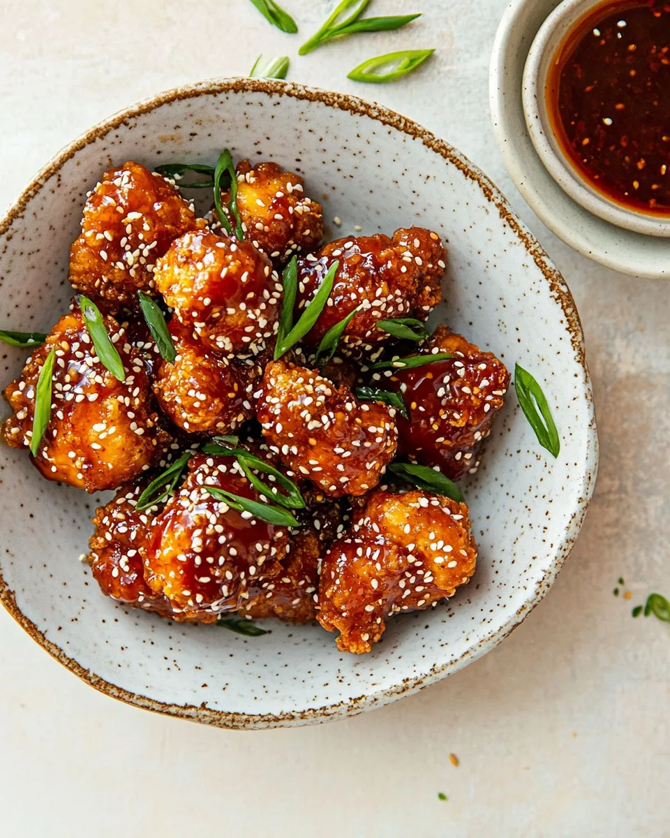 Homemade Oven Fried Korean Popcorn Chicken. image